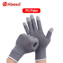 Load image into Gallery viewer, 1Pair Working Safety Glove PU Coating Waterproof Oilproof Breathable Wear Resistant Repair Welding Farm Work Hand Protect Glove