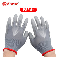 Load image into Gallery viewer, 1Pair Working Safety Glove PU Palm Waterproof Oilproof Breathable Wear Resistant Repair Welding Farm Work Hand Protection Glove