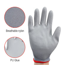 Load image into Gallery viewer, 1Pair Working Safety Glove PU Palm Waterproof Oilproof Breathable Wear Resistant Repair Welding Farm Work Hand Protection Glove