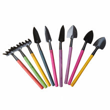 Load image into Gallery viewer, 1 x Rake+2 x Shovel Mini Garden Gardening Plant Tools Set with Wooden Handle Shovel Spade Rake #5A50070